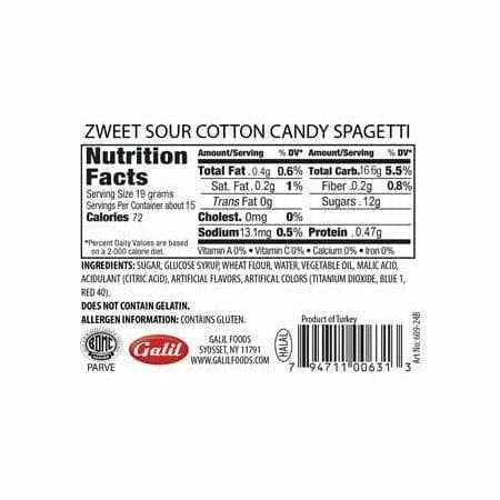 Sour Cotton Candy Belts | Zweet | 10 oz