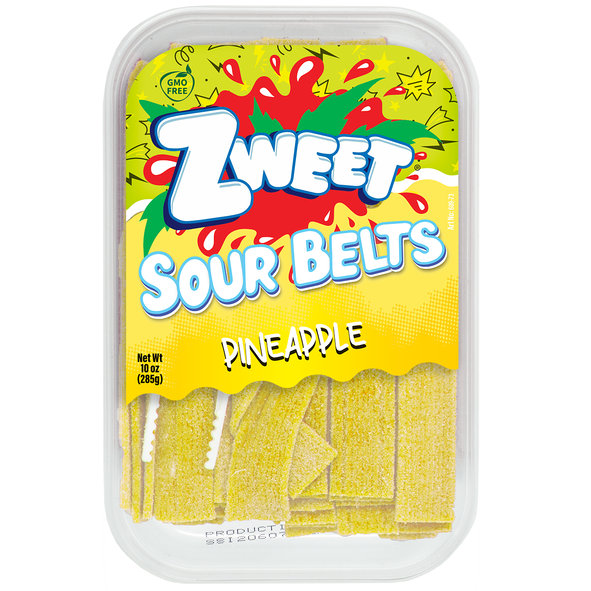 Sour Pineapple Belts | Zweet | 10 oz