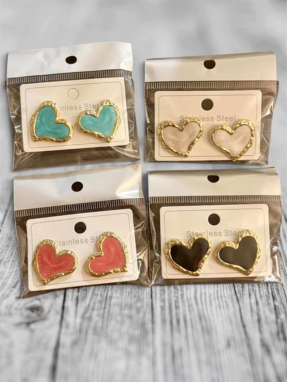 Heart Stud Earrings