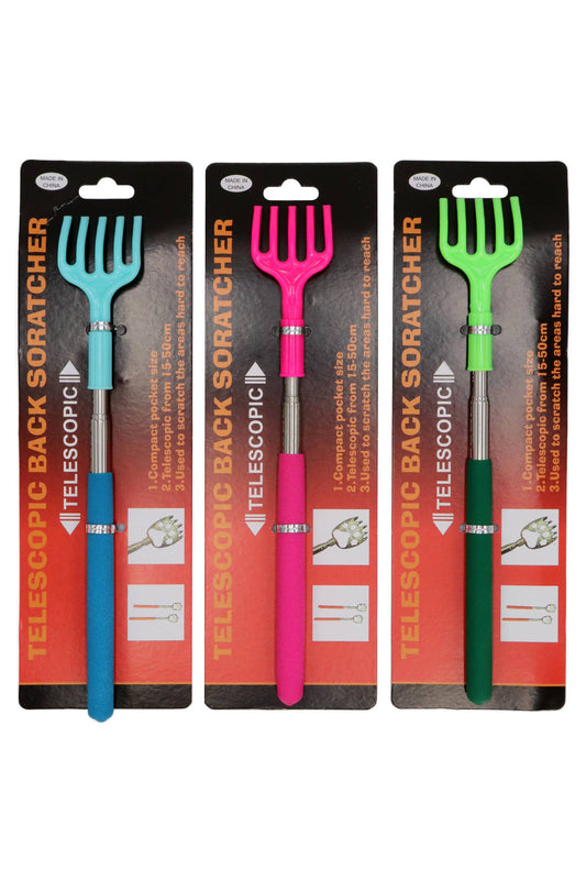 Extendable & Portable Plastic Metal Back Scratcher