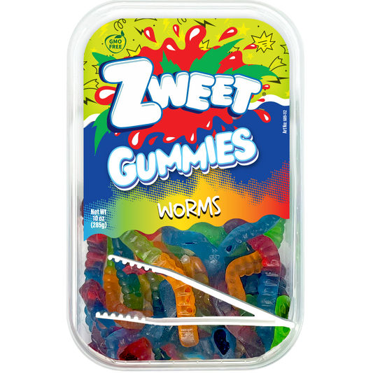 Gummy Worms | 10 oz | Zweet: Pack of 1