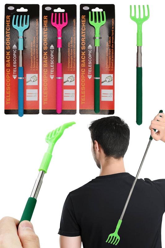 Extendable & Portable Plastic Metal Back Scratcher