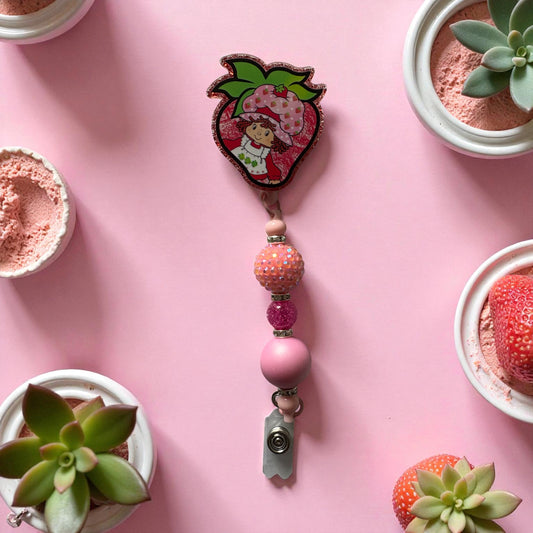 Strawberry Shortcake Badge Clip