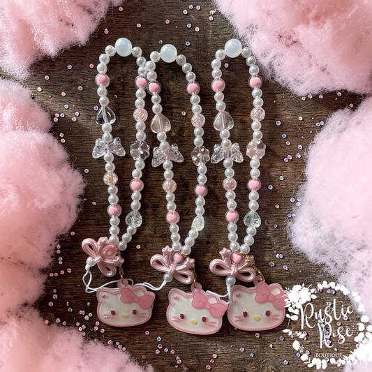 Cute Kitty Phone Charm