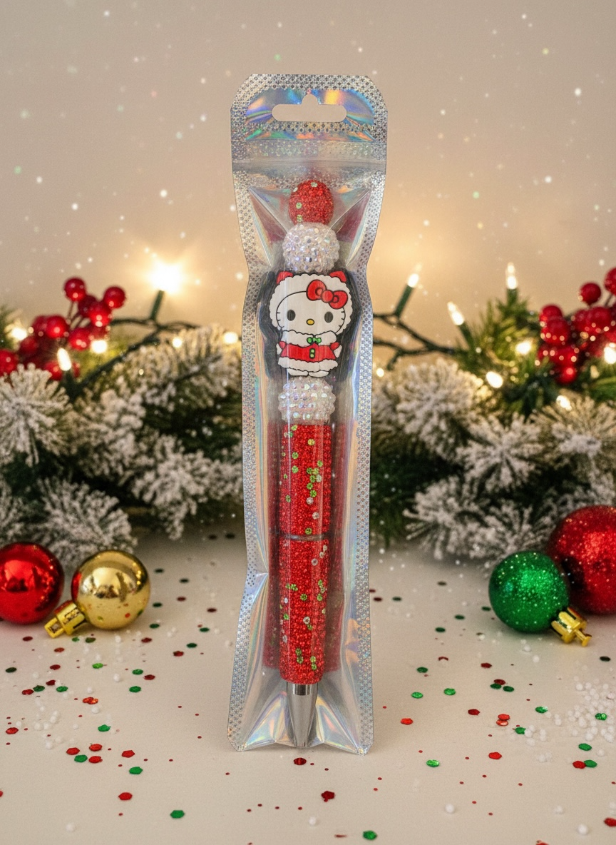 HK Holiday Beaded Pen