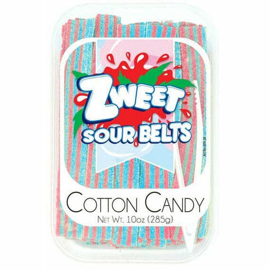Sour Cotton Candy Belts | Zweet | 10 oz